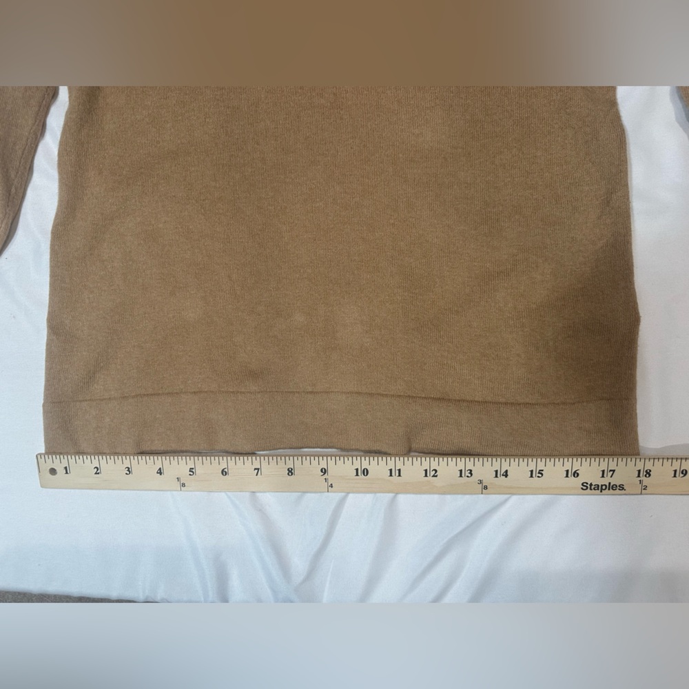 J. Crew Women's Light brown /Tan Long Sleeve w/ Pink Heart- medium- Cotton - Picture 7 of 14